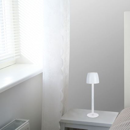 LED Dimmable επαναφορτιζόμενο επιτραπέζιο φωτιστικό αφής LED/3W/5V 3000K 1800 mAh μαύρο