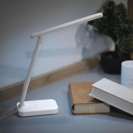 LED Dimmable επαναφορτιζόμενο επιτραπέζιο φωτιστικό	 LED/5W/3,7V 3000K/4000K/6500K 800mAh λευκό