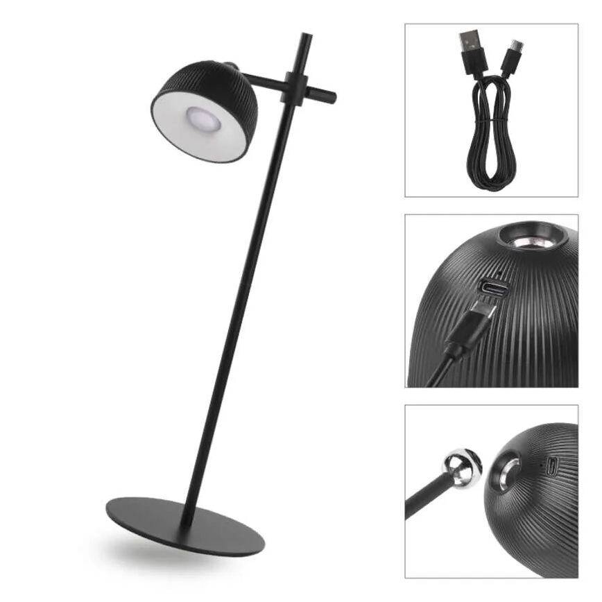 LED Dimmable επαναφορτιζόμενο επιτραπέζιο φωτιστικό	 magnetic 4σε1 LED/4,2W/3,7V 4000K 1200mAh μαύρο