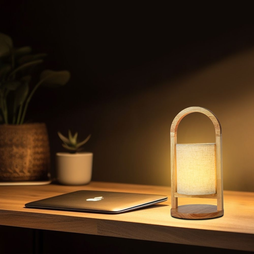 LED Dimmable επαναφορτιζόμενο επιτραπέζιο φωτιστικό αφής LED/1,5W/5V 3000K 1800mAh μπεζ
