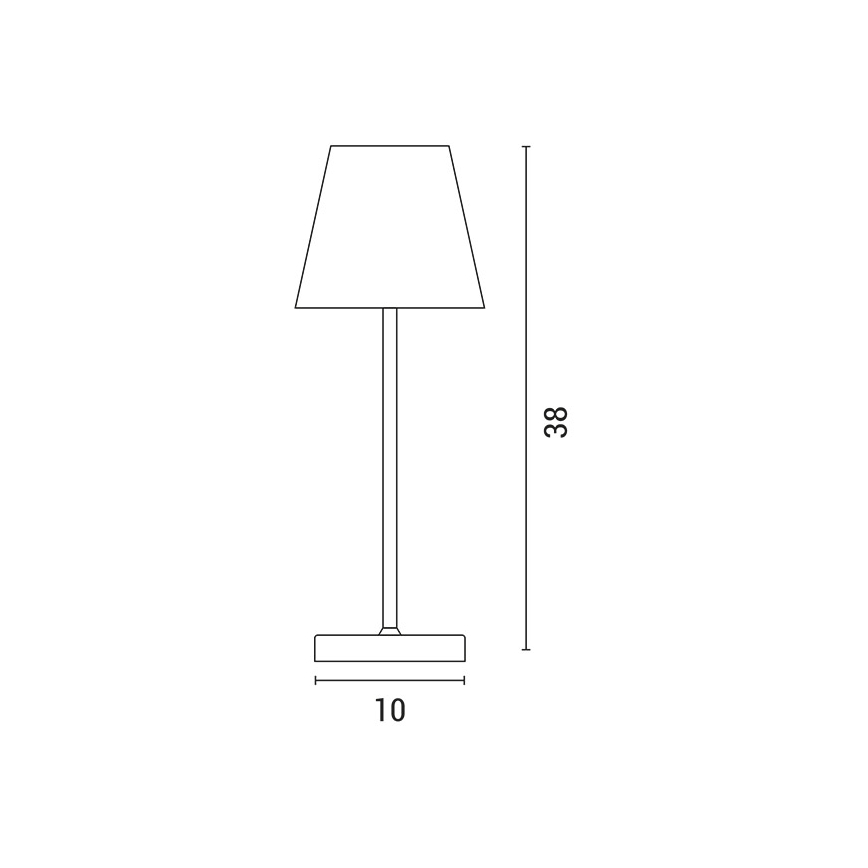 LED Dimmable επαναφορτιζόμενο επιτραπέζιο φωτιστικό αφής LED/3,5W/5V 5200mAh γκρι
