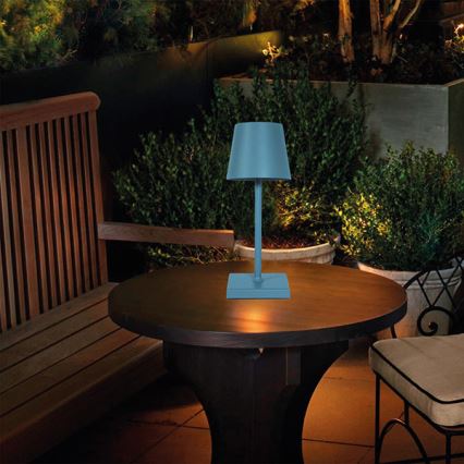 LED Dimmable επαναφορτιζόμενο επιτραπέζιο φωτιστικό αφής LED/3,5W/5V 5200mAh μπλε