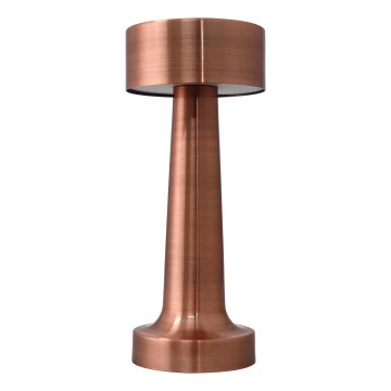 LED Dimmable επαναφορτιζόμενο επιτραπέζιο φωτιστικό αφής LED/3W/5V 2000mAh χαλκός
