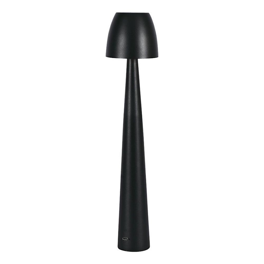 LED Dimmable επαναφορτιζόμενο επιτραπέζιο φωτιστικό αφής LED/3W/5V 3000-6000K 1800 mAh μαύρο