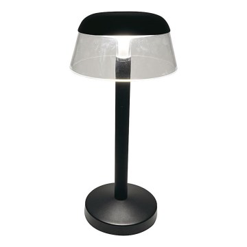 LED Dimmable επαναφορτιζόμενο επιτραπέζιο φωτιστικό αφής LED/3W/5V 3000-6000K 1800 mAh μαύρο