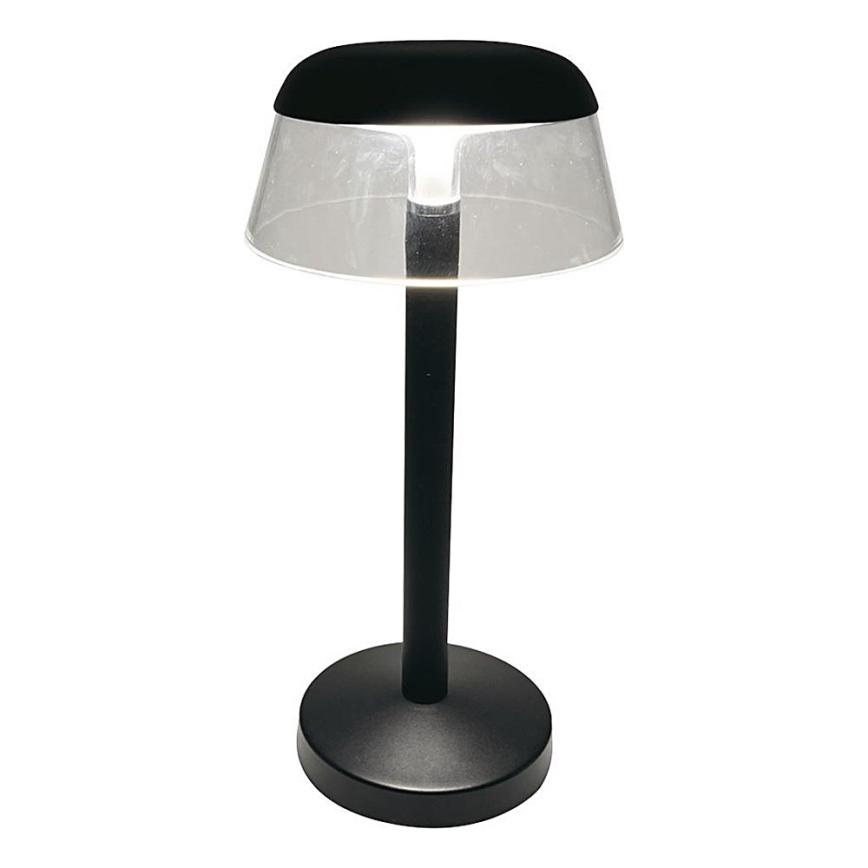 LED Dimmable επαναφορτιζόμενο επιτραπέζιο φωτιστικό αφής LED/3W/5V 3000-6000K 1800 mAh μαύρο