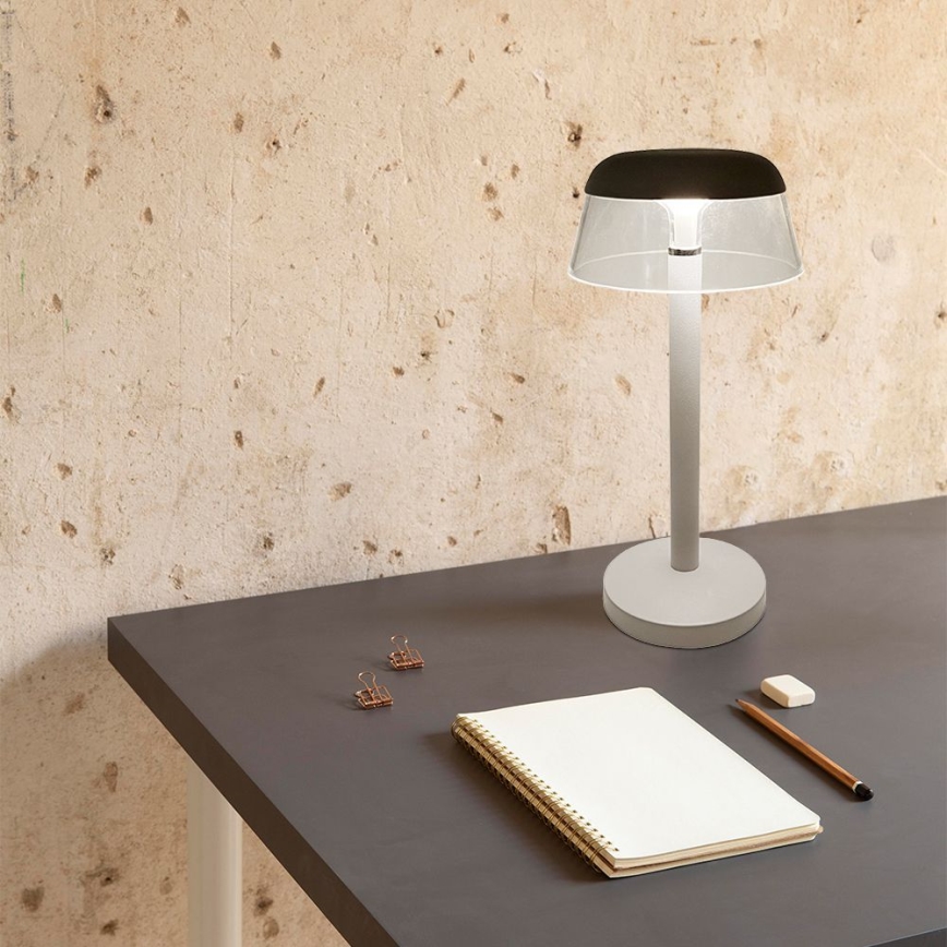 LED Dimmable επαναφορτιζόμενο επιτραπέζιο φωτιστικό αφής LED/3W/5V 3000-6000K 1800 mAh λευκό