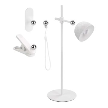 LED Dimmable επαναφορτιζόμενο επιτραπέζιο φωτιστικό	 μαγνητικό 4σε1 LED/4,2W/3,7V 4000K 1200mAh λευκό