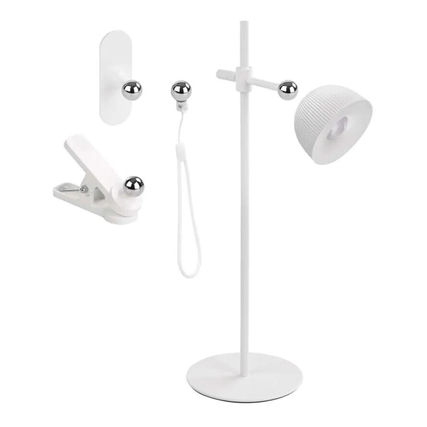 LED Dimmable επαναφορτιζόμενο επιτραπέζιο φωτιστικό	 μαγνητικό 4σε1 LED/4,2W/3,7V 4000K 1200mAh λευκό