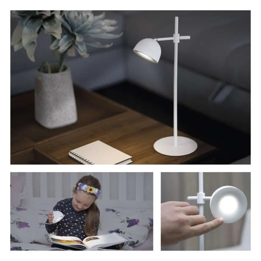 LED Dimmable επαναφορτιζόμενο επιτραπέζιο φωτιστικό	 μαγνητικό 4σε1 LED/4,2W/3,7V 4000K 1200mAh λευκό