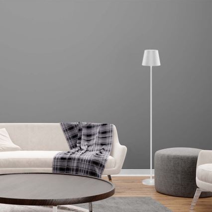 LED Dimmable επαναφορτιζόμενο φωτιστικό δαπέδου 3σε1 LED/4W/5V 4400 mAh 3000K IP54 λευκό