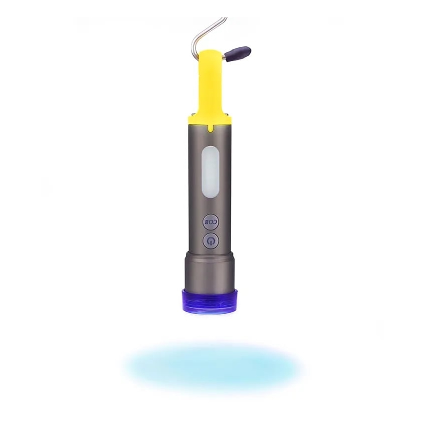 LED Dimmable επαναφορτιζόμενος φακός LED/10W/5V IPX4 1200 mAh 650 lm