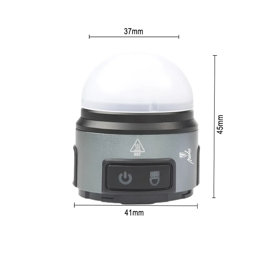 LED Dimmable επαναφορτιζόμενος φακός κεφαλής LED/8W/5V IP42 210 lm 800 mAh