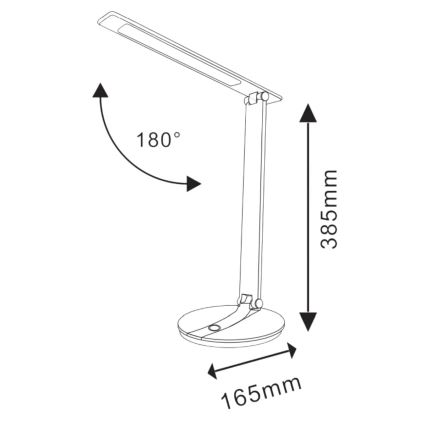 LED Dimmable επιτραπέζια λάμπα SERRA LED/8W/230V άσπρη