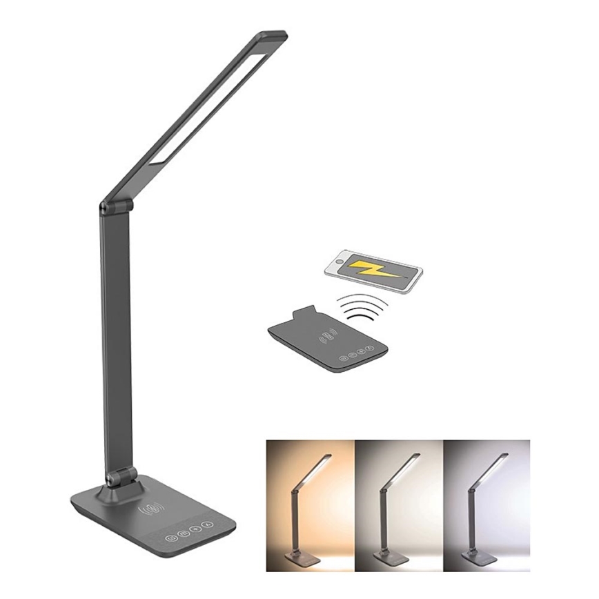 LED Dimmable επιτραπέζια λάμπα με ασύρματη φόρτιση with LED/10W/100-240V