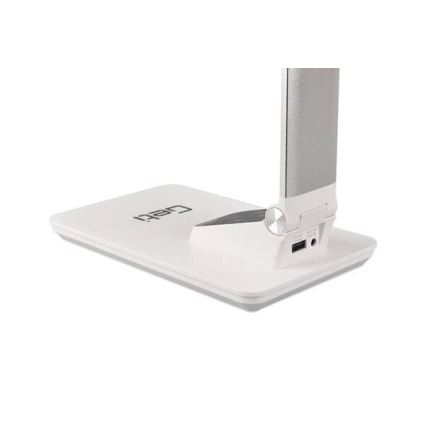 LED Dimmable επιτραπέζιο φωτιστικό με USB LED/7W/230V 3000K/4000K/5500K λευκό