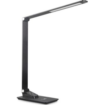 LED Dimmable επιτραπέζιο φωτιστικό με USB LED/7W/230V 3000K/4000K/5500K μαύρο
