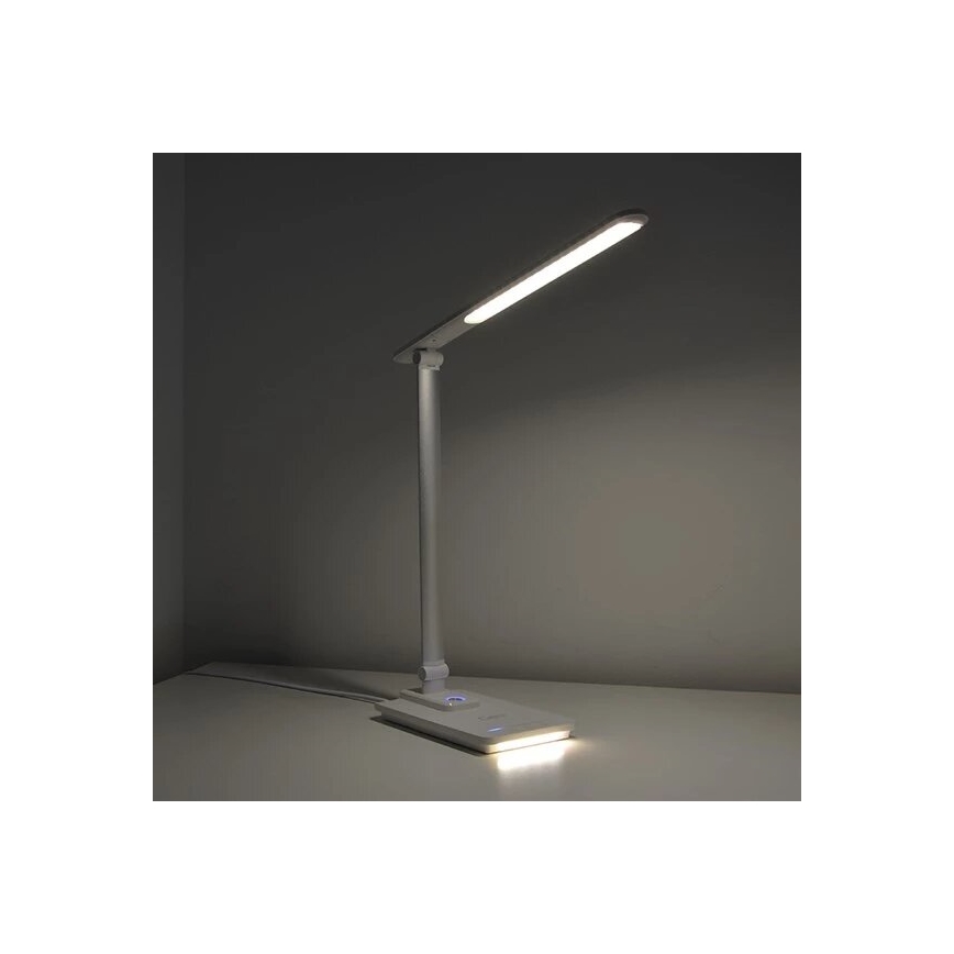 LED Dimmable επιτραπέζιο φωτιστικό με USB LED/9W/230V 3000K/4000K/5500K λευκό