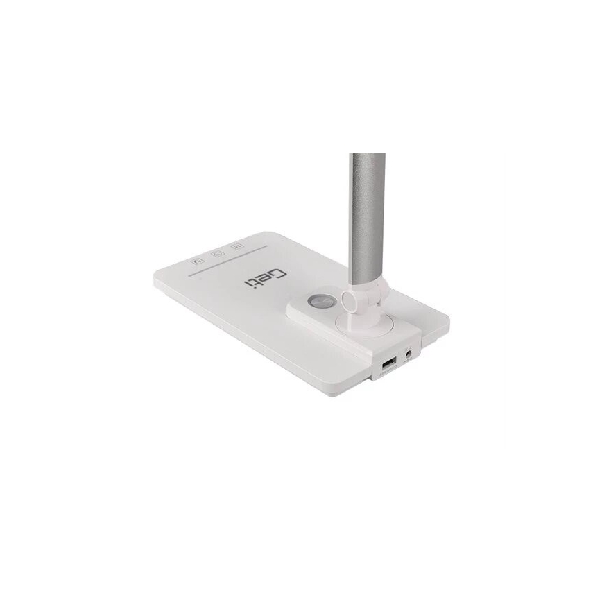 LED Dimmable επιτραπέζιο φωτιστικό με USB LED/9W/230V 3000K/4000K/5500K λευκό