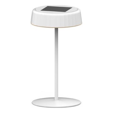 LED Dimmable Ηλιακό επαναφορτιζόμενο επιτραπέζιο φωτιστικό VIVIEN LED/3W/5V 2700K 1600 mAh IP54 λευκό