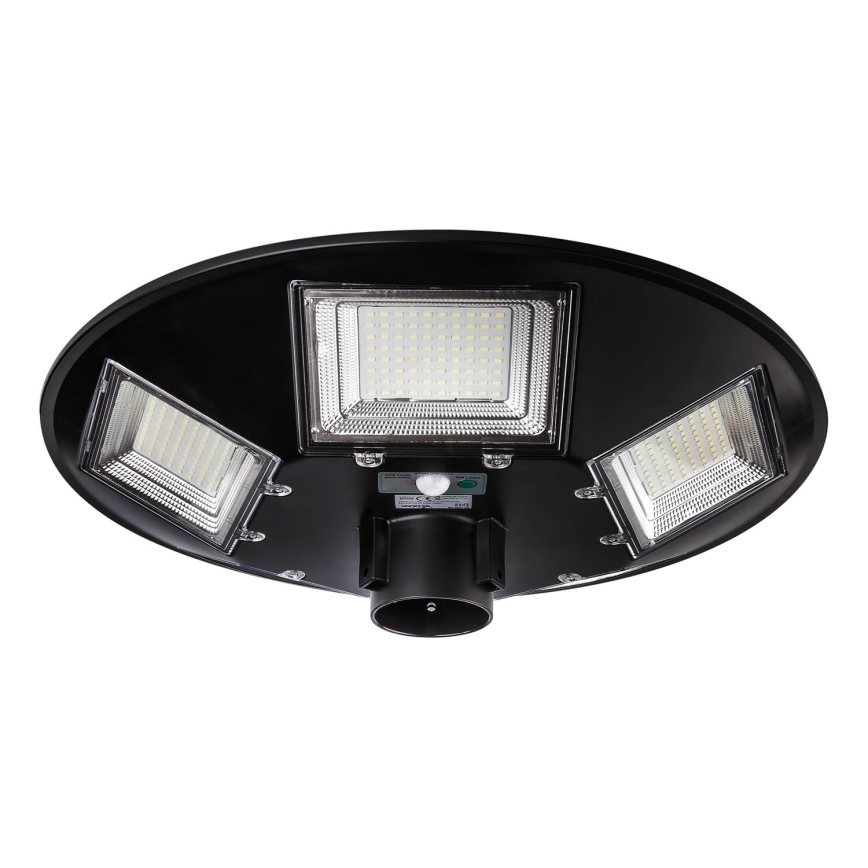 LED Dimmable ηλιακό φωτιστικό δρόμου με αισθητήρα LED/22W/6V 18000 mAh 6500K IP65 μαύρο + τηλεχειριστήριο