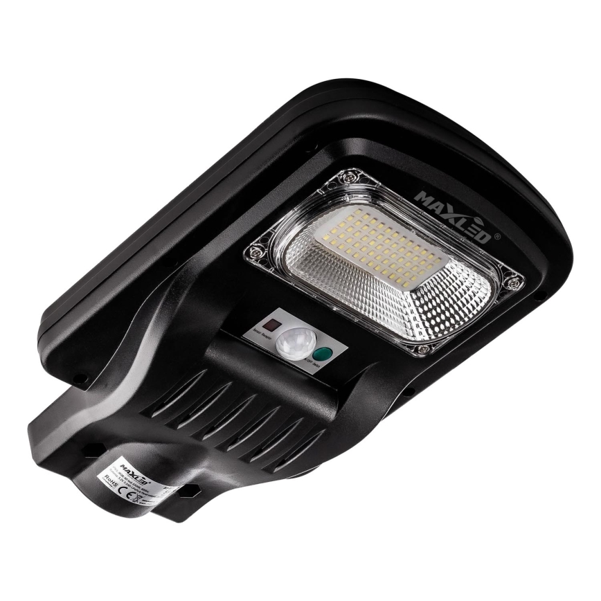 LED Dimmable ηλιακό φωτιστικό δρόμου με αισθητήρα LED/60W/6V 5500 mAh 6500K IP65 μαύρο + τηλεχειριστήριο