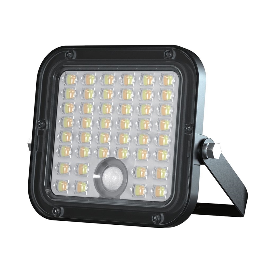 LED Dimming solar προβολέας με αισθητήρα LED/10W/3,7V 4000/6000K IP65 + τηλεχειριστήριο