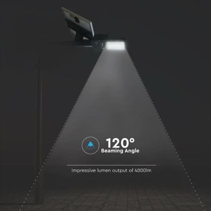 LED Dimmable ηλιακός φωτισμός δρόμου LED/50W/6,4V 6000K IP65 + τηλεχειριστήριο