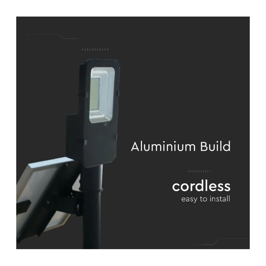LED Dimmable ηλιακός φωτισμός δρόμου LED/50W/6,4V 6000K IP65 + τηλεχειριστήριο