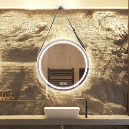 LED Dimmable καθρέφτης μπάνιου φωτιζόμενος με οπίσθιο φωτισμό LED/20W/230V 4000K IP44