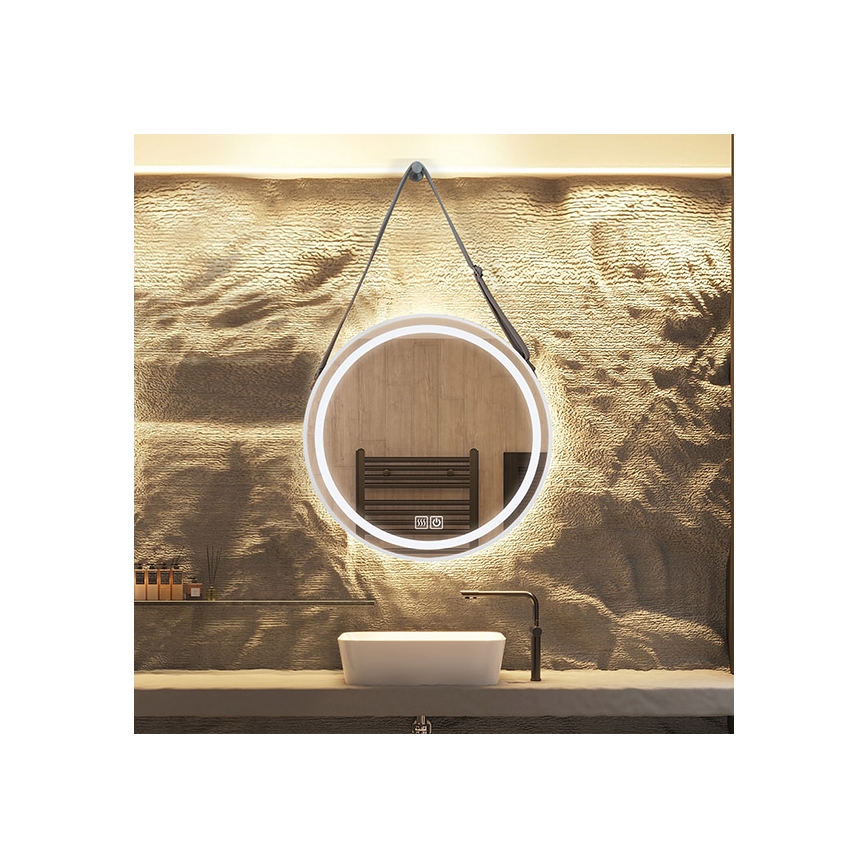 LED Dimmable καθρέφτης μπάνιου φωτιζόμενος με οπίσθιο φωτισμό LED/20W/230V 4000K IP44