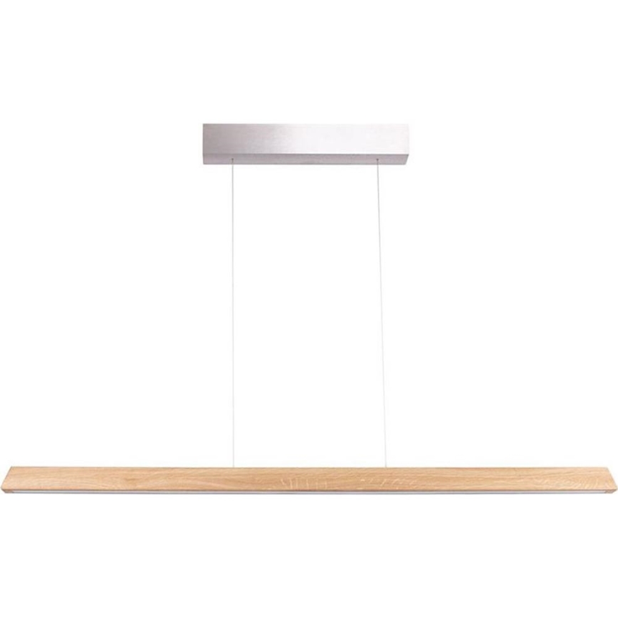 Led Dimmable κρεμαστό φωτιστικό οροφής DEROTT 3xLED/14W/230V δρυς