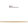Led Dimmable κρεμαστό φωτιστικό οροφής DEROTT 3xLED/14W/230V δρυς