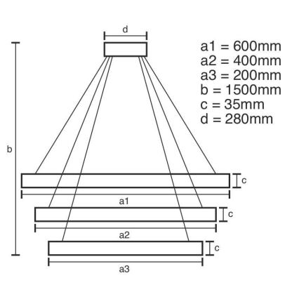 LED Dimming κρύσταλλο πολύφωτο on a string LED/100W/230V 3000-6500K ασήμι + τηλεχειριστήριο