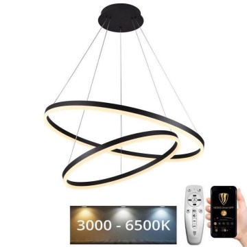Led Dimmable κρεμαστό φωτιστικό οροφής LED/100W/230V 3000-6500K διάμετρος 80 cm + τηλεχειριστήριο