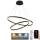 Led Dimmable κρεμαστό φωτιστικό οροφής LED/100W/230V 3000-6500K διάμετρος 80 cm + τηλεχειριστήριο