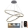 Led Dimmable κρεμαστό φωτιστικό οροφής LED/100W/230V 3000-6500K διάμετρος 80 cm + τηλεχειριστήριο