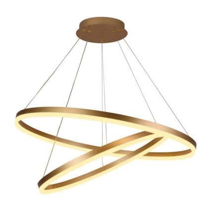 Led Dimmable κρεμαστό φωτιστικό οροφής LED/100W/230V 3000-6500K διάμετρος 80 cm + τηλεχειριστήριο