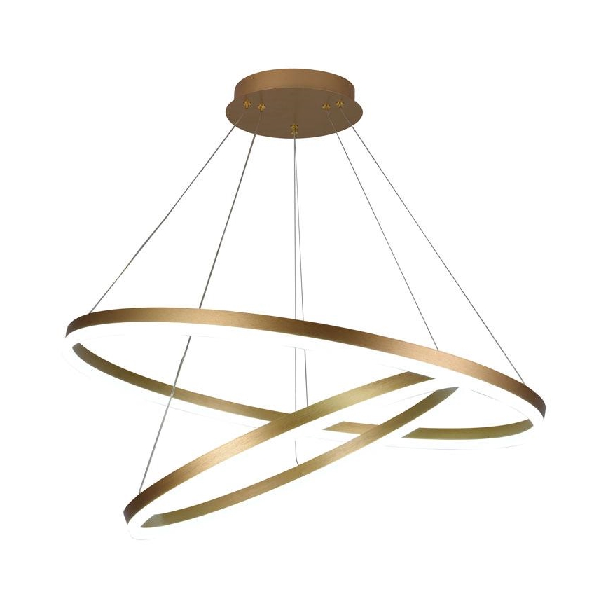Led Dimmable κρεμαστό φωτιστικό οροφής LED/100W/230V 3000-6500K διάμετρος 80 cm + τηλεχειριστήριο