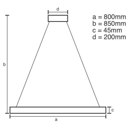 LED Dimmable κρεμαστό φωτιστικό οροφής LED/100W/230V 3000-6500K + τηλεχειριστήριο