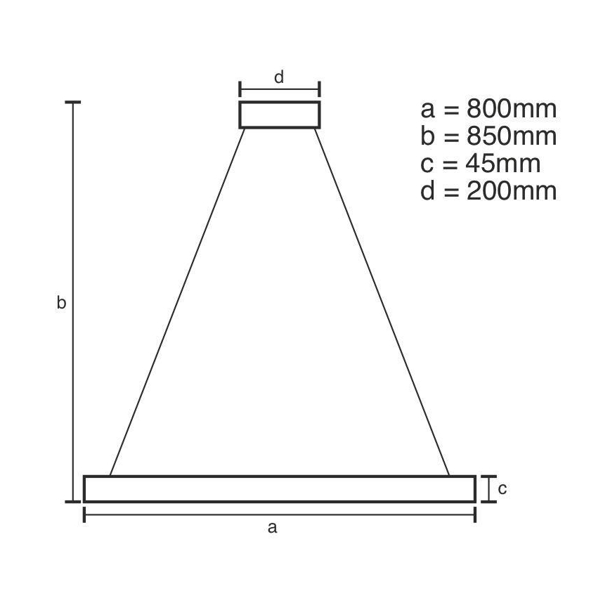 LED Dimmable κρεμαστό φωτιστικό οροφής  LED/100W/230V 3000-6500K+ τηλεχειριστήριο