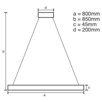 LED Dimmable κρεμαστό φωτιστικό οροφής  LED/100W/230V 3000-6500K+ τηλεχειριστήριο