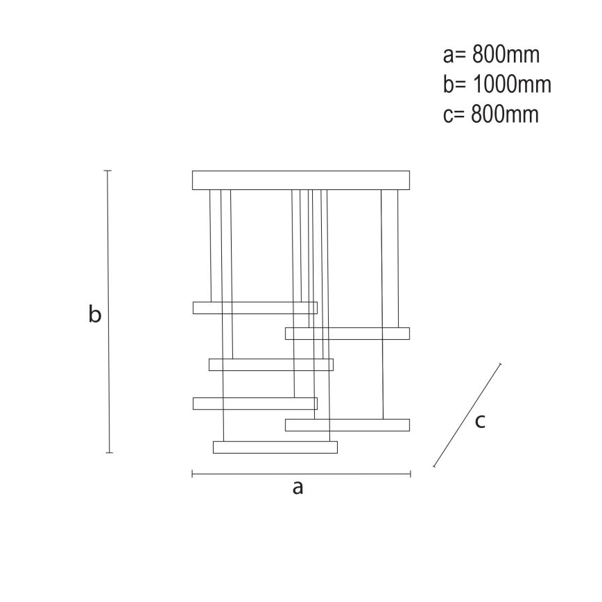 Led Dimmable κρεμαστό φωτιστικό οροφής LED/100W/230V 3000-6500K + τηλεχειριστήριο