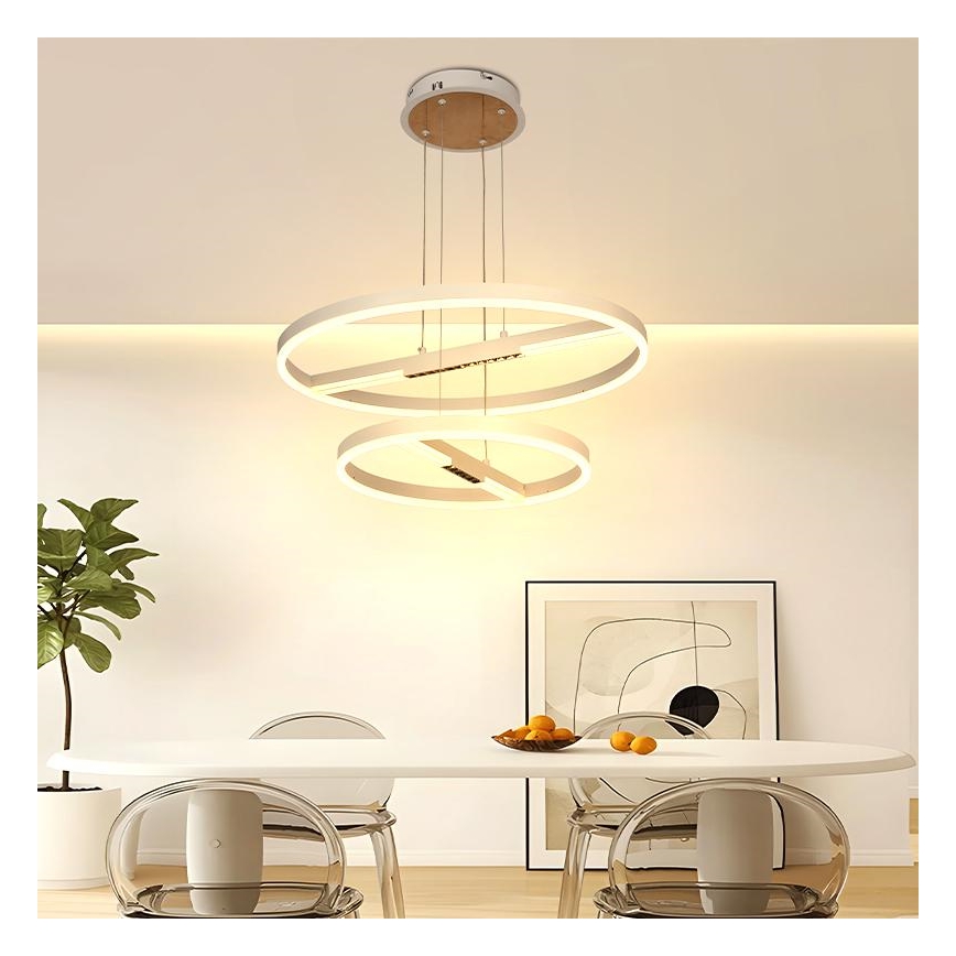 Led Dimmable κρεμαστό φωτιστικό οροφής LED/100W/230V 3000-6500K + τηλεχειριστήριο