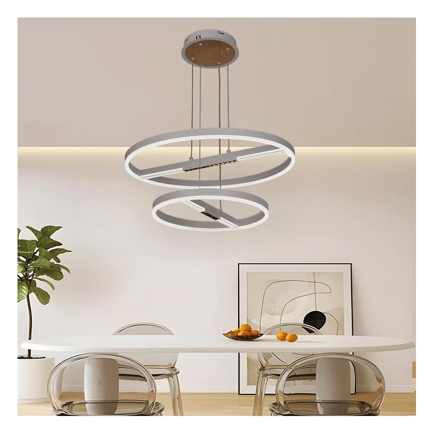 Led Dimmable κρεμαστό φωτιστικό οροφής LED/100W/230V 3000-6500K + τηλεχειριστήριο