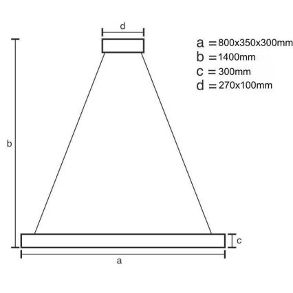 LED Dimming κρύσταλλο πολύφωτο on a string LED/100W/230V 3000-6500K χρυσαφί + τηλεχειριστήριο