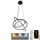 Led Dimmable κρεμαστό φωτιστικό οροφής LED/105W/230V 3000-6500K διάμετρος 60 cm + τηλεχειριστήριο