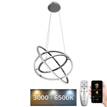 Led Dimmable κρεμαστό φωτιστικό οροφής LED/105W/230V 3000-6500K διάμετρος 60 cm + τηλεχειριστήριο