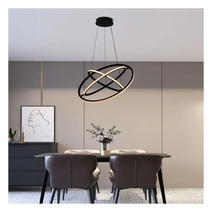 Led Dimmable κρεμαστό φωτιστικό οροφής LED/105W/230V 3000-6500K + τηλεχειριστήριο