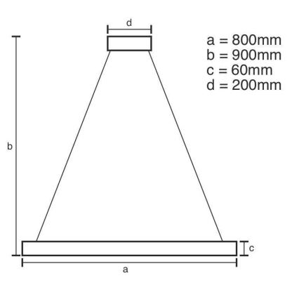 Led Dimmable κρεμαστό φωτιστικό οροφής LED/110W/230V 3000-6500K + τηλεχειριστήριο